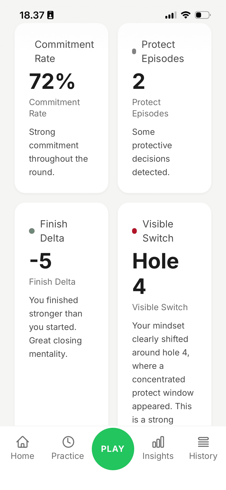 Round history and analysis